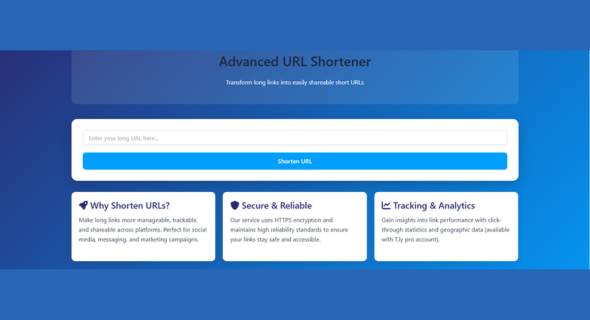 I develop an advanced URL shortener tool with analytics and custom branding