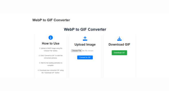 I develop a WebP to GIF Converter Tool with Fast & Efficient Processing